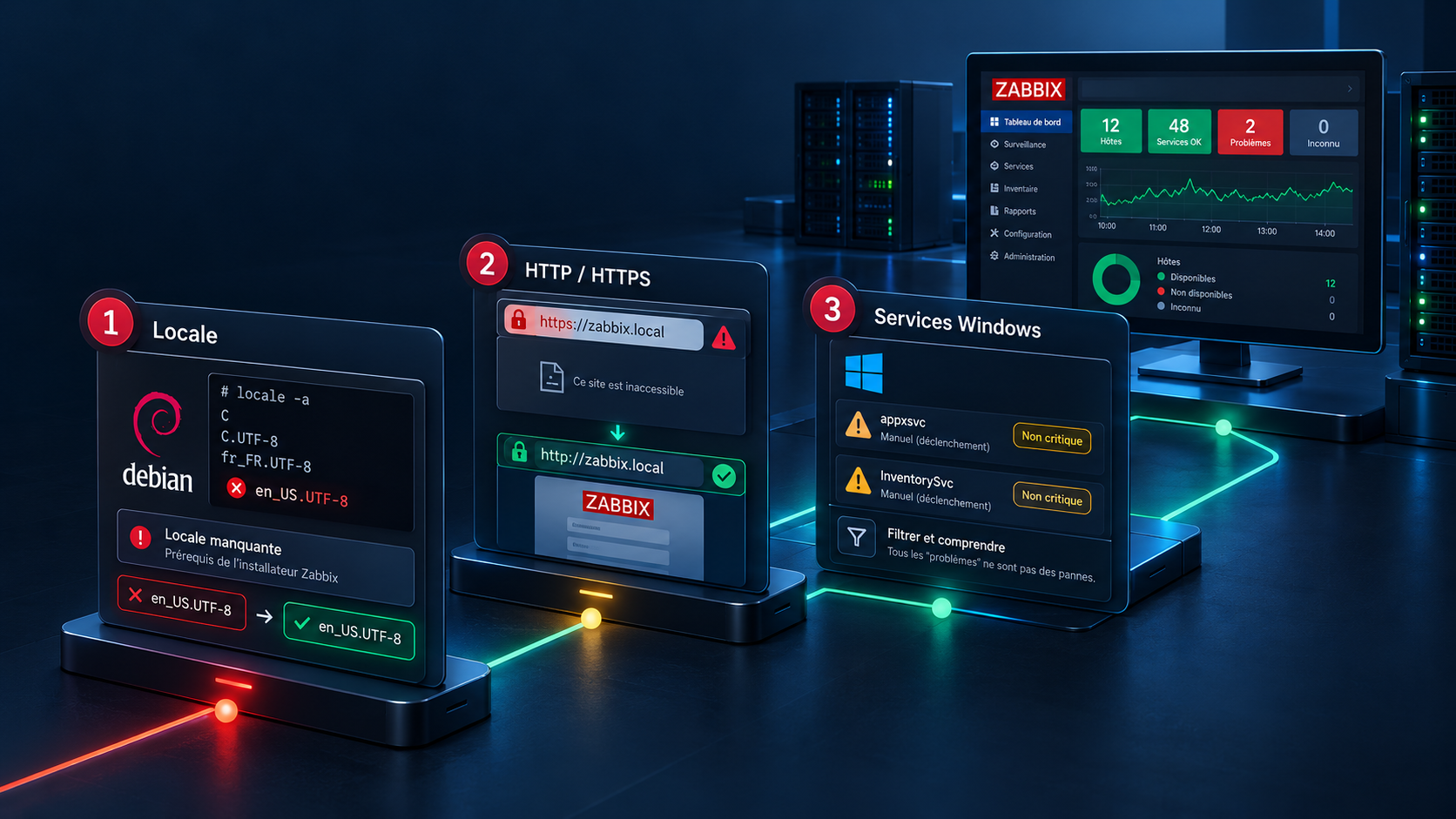 Zabbix : 3 pièges rencontrés pendant mon lab